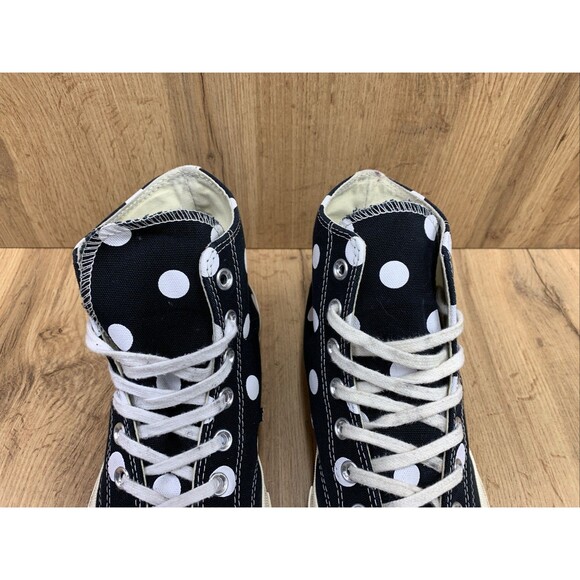 Converse Chuck 70 Hi Polka Dot Sneakers 157250C Comme des Garcons Play Size 9 - Picture 8 of 16